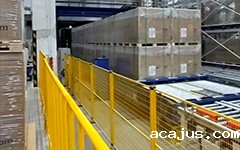 上海某光伏公司自动化立库对接全自动装货机